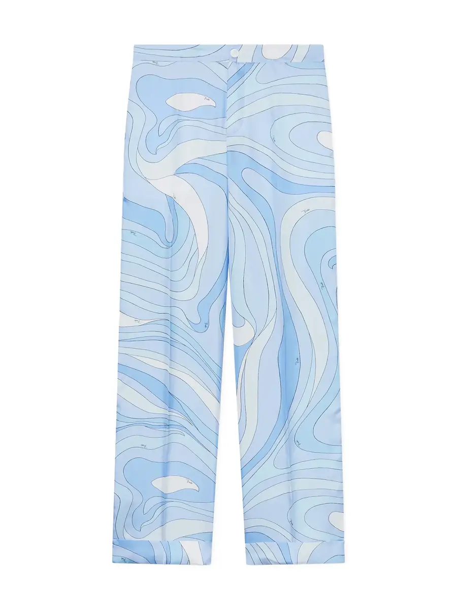 PUCCI Marmo Print Silk Pants