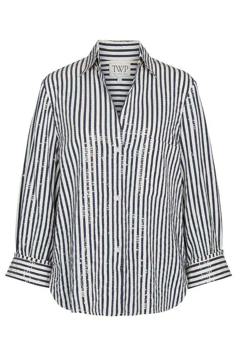 TWP SHIRT/NEXT MORNING IN COTTON SEQUINS