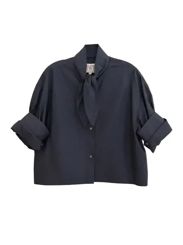 TWP SHIRT/TIE ONE ON IN MIDNIGHT