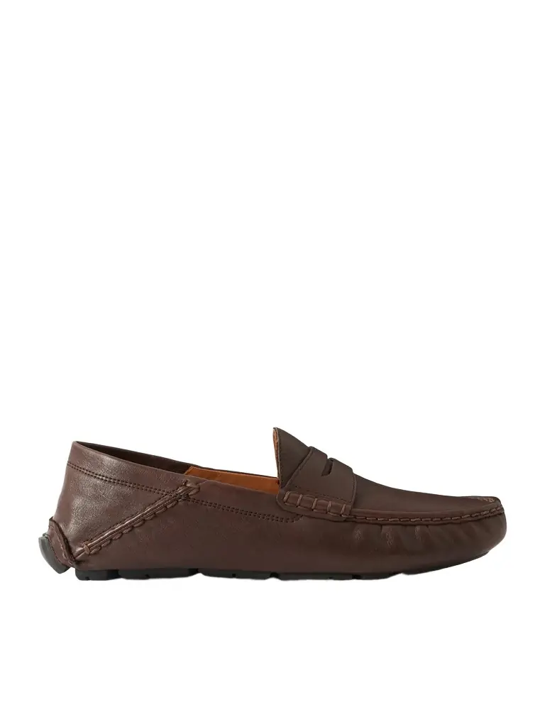 Polo Ralph Lauren Anders Collapsible-Heel Leather Penny Loafers - Men