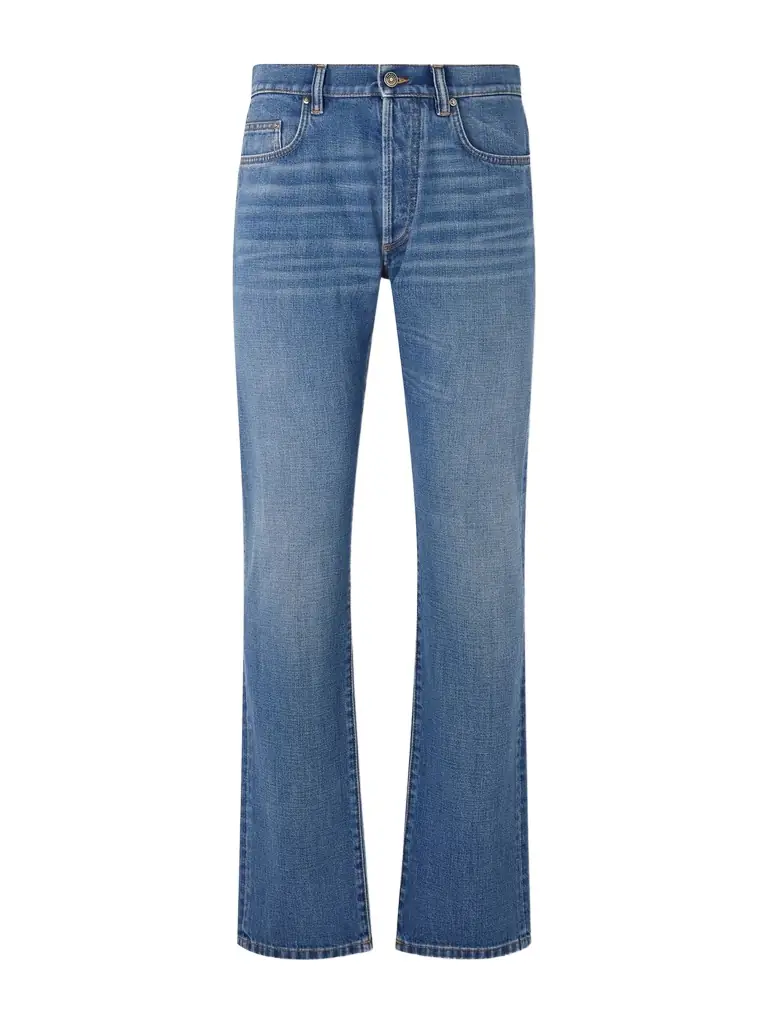 Versace Straight-Leg Logo-Appliquéd Jeans - Men