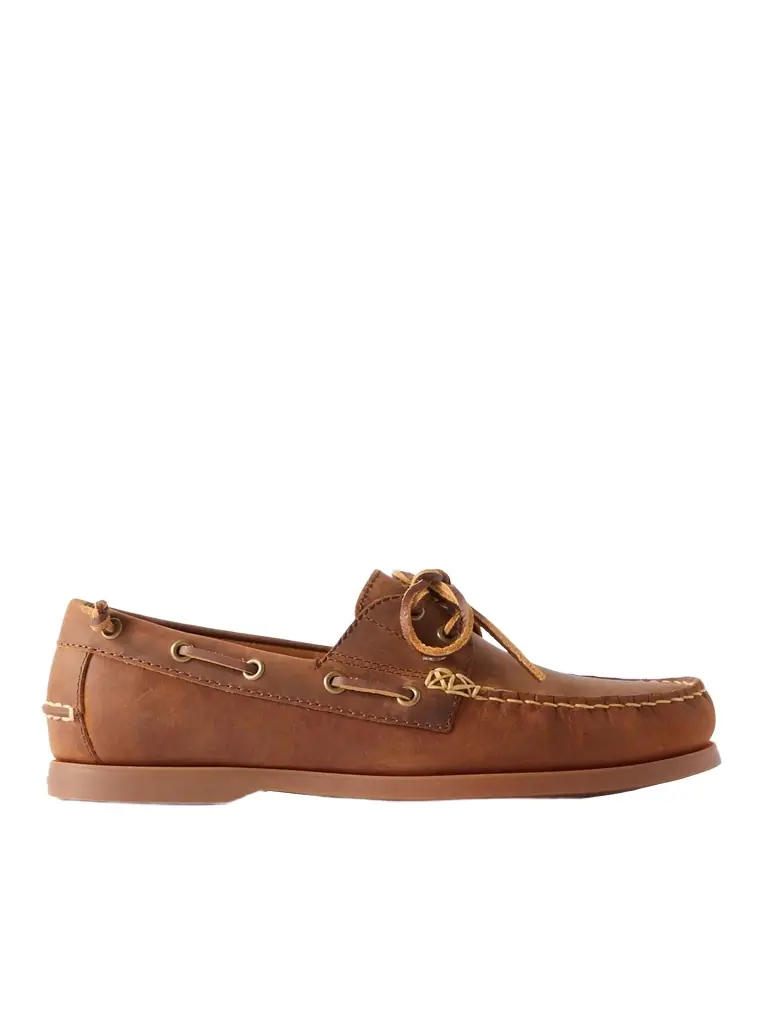Polo Ralph Lauren Merton Leather Boat Shoes - Men