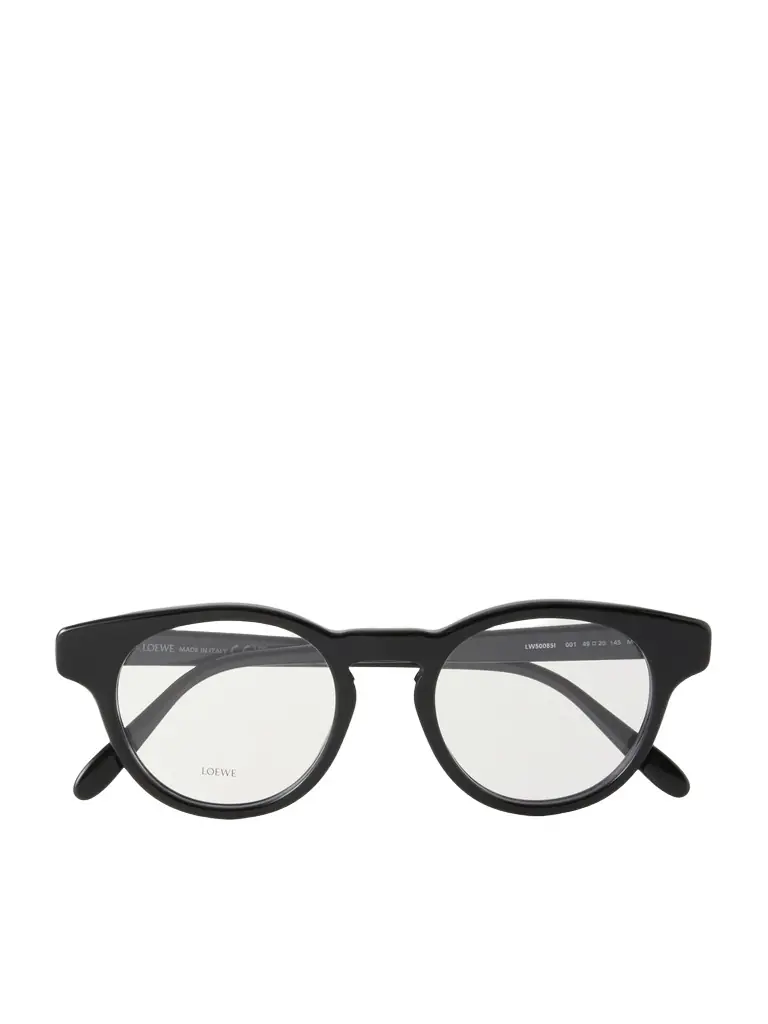 Loewe Slim Round Acetate Glasses - Men