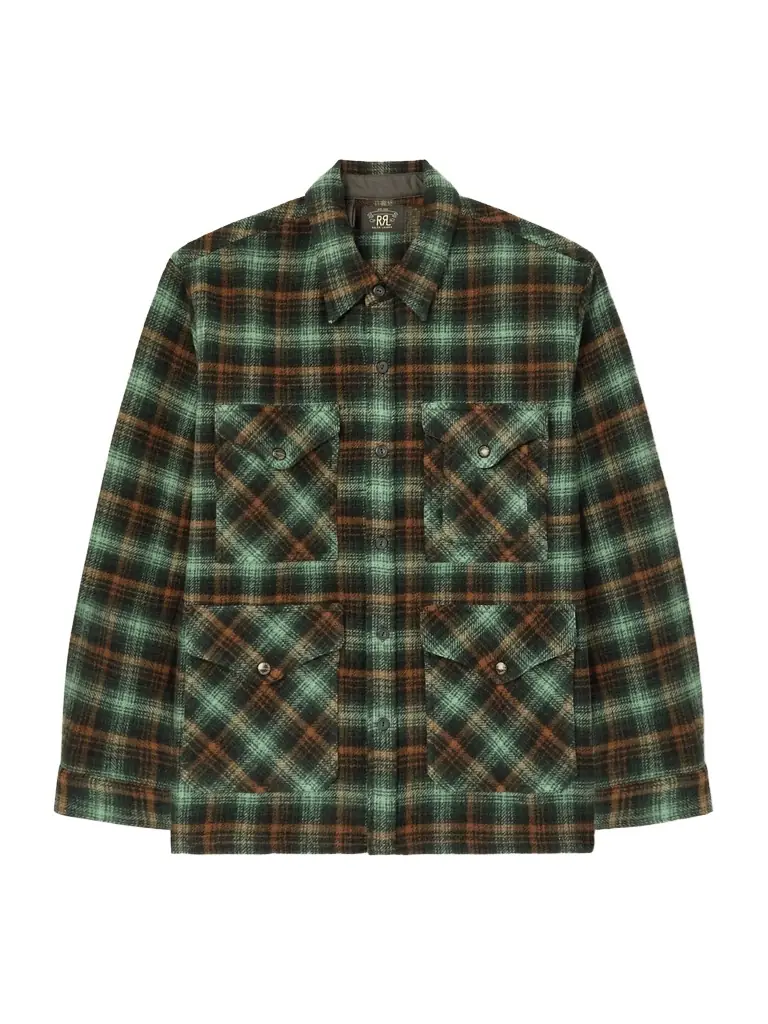 RRL Checked Wool Overshirt - Men