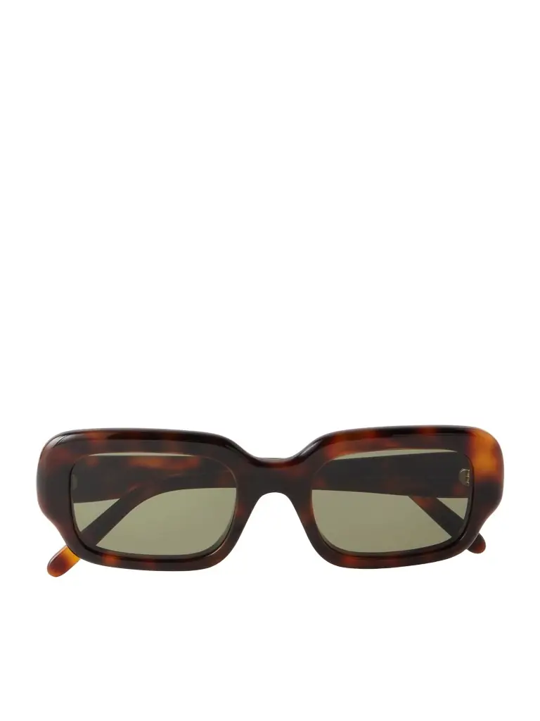Loewe Slim Havana Rectangular Acetate Sunglasses - Men