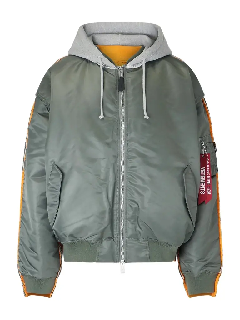 Vetements Padded Shell and Cotton-Blend Jersey Hooded Jacket - Men