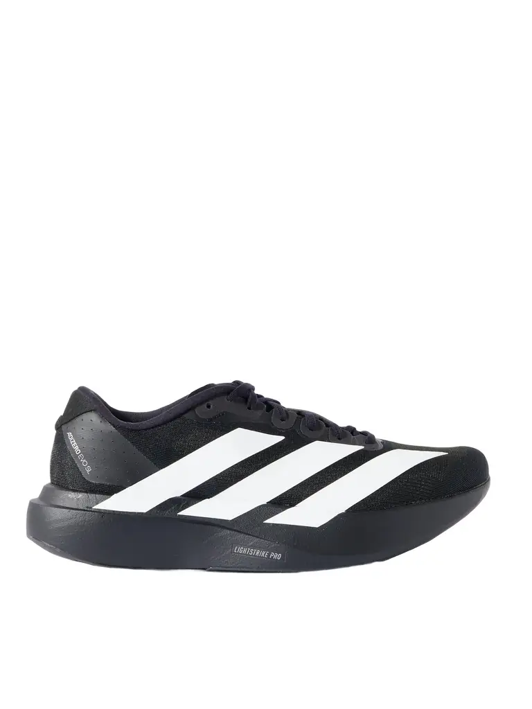 ADIDAS RUNNING Adizero Evo SL Striped Mesh Running Sneakers - Men