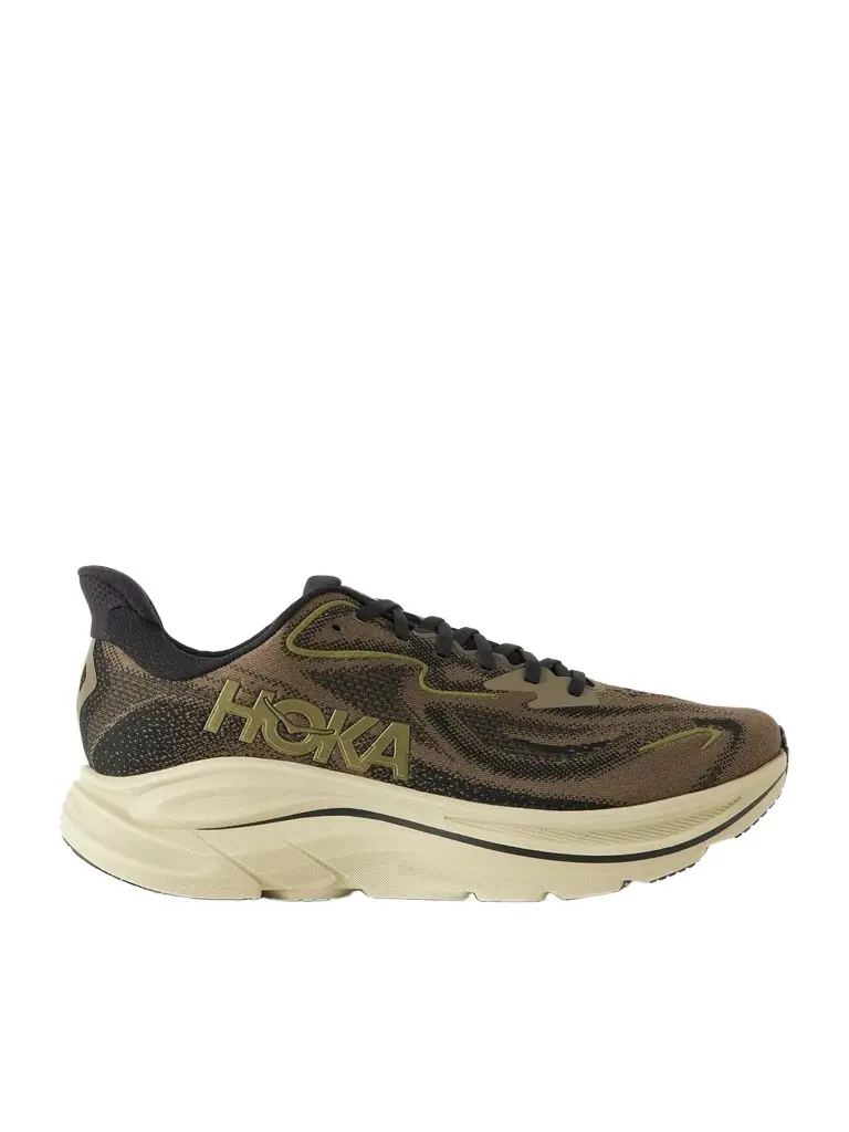 Hoka Clifton 10 Rubber-Trimmed Jacquard Running Sneakers - Men