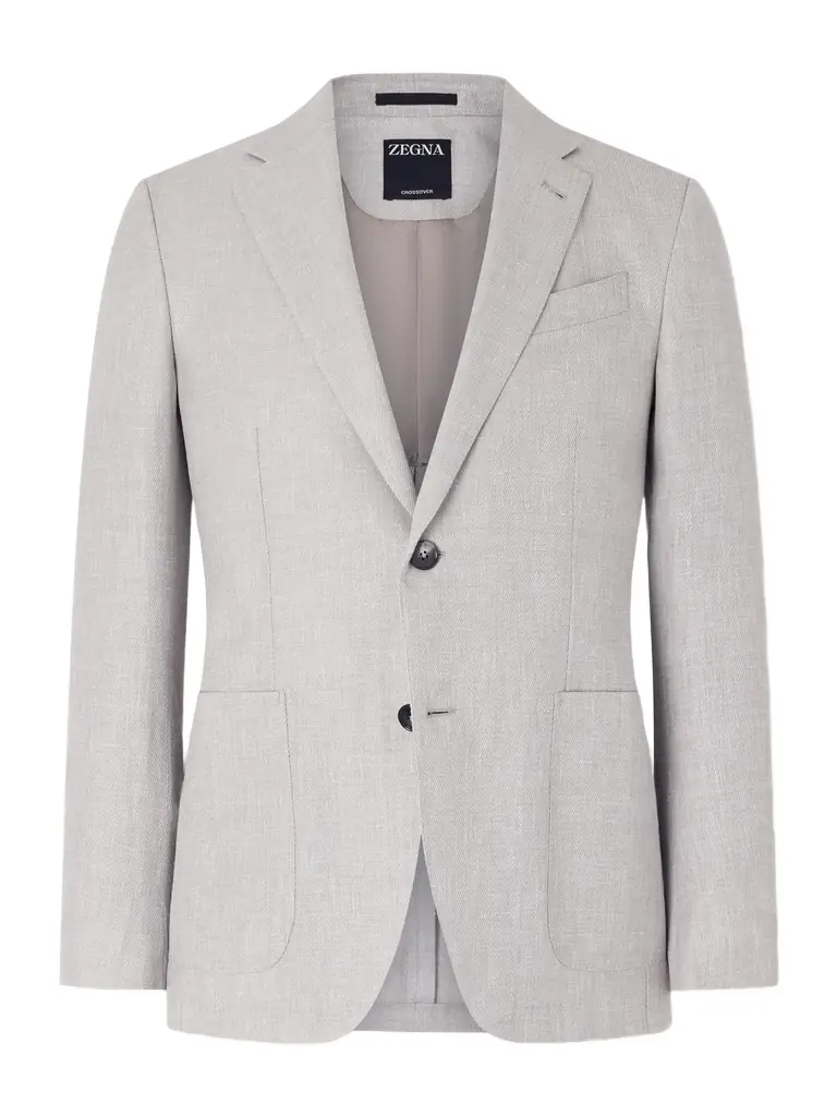Zegna Wool, Linen and Silk-Blend Suit Jacket - Men