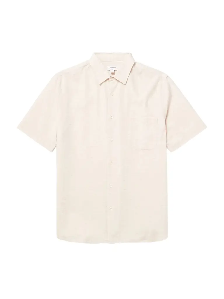 Sunspel Cotton and Linen-Blend Shirt - Men