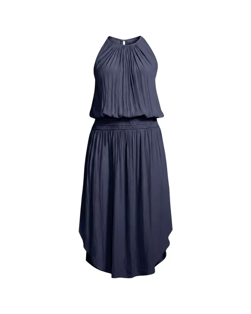 Ramy Brook Audrey Sleeveless Blouson Midi Dress