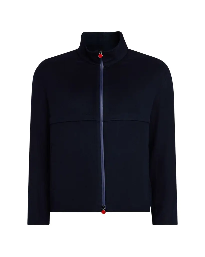Kiton Men's Cashmere Full-Zip Bomber Jacket