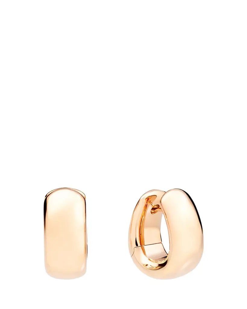 Pomellato Iconica 18K Rose Gold Hoop Earrings