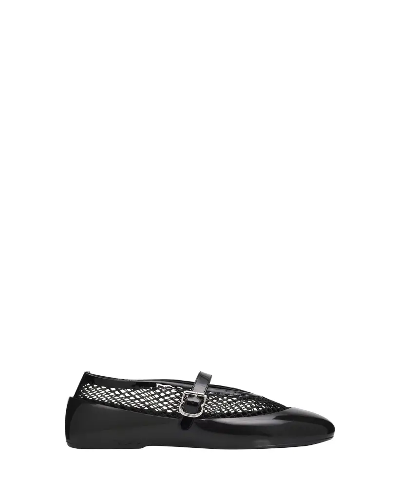 ALAIA Mesh Mary Jane Ballerina Flats - Women's Shoes