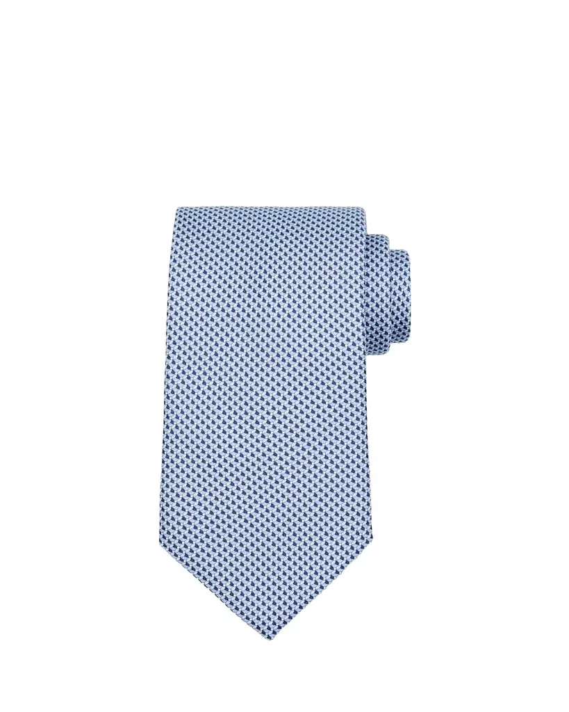Brioni Men's Micro Print Silk Jacquard Tie