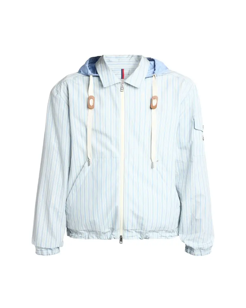 Moncler Men's Havas Stripe Full-Zip Hooded Shirt Jacket