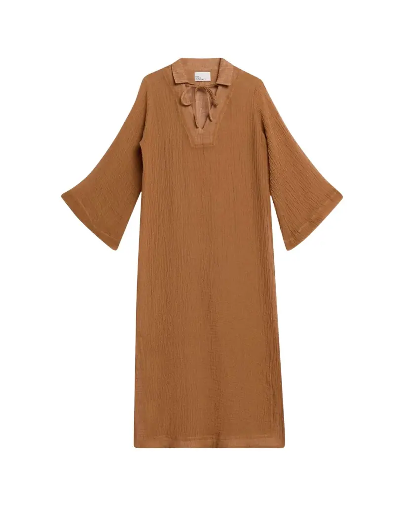 Lisa Marie Fernandez Gauze Tunic Caftan Coverup