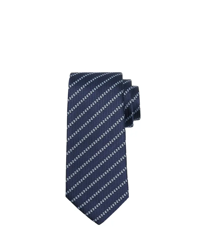 Giorgio Armani Men's Diagonal Striped Woven Silk Jacquard Tie