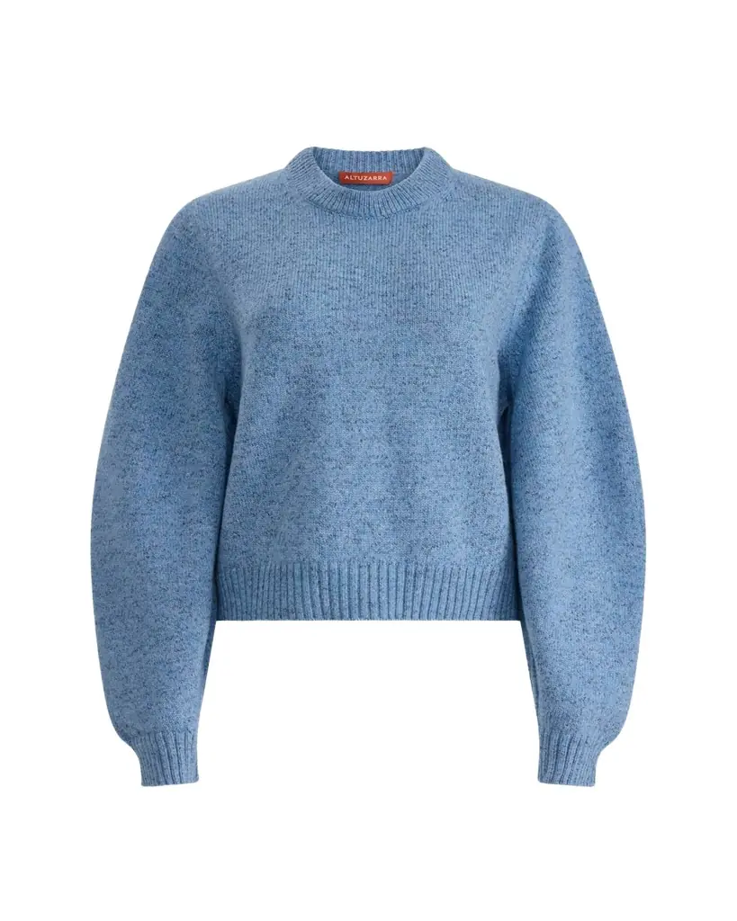 Altuzarra Putney Speckled Merino Wool Crewneck Sweater