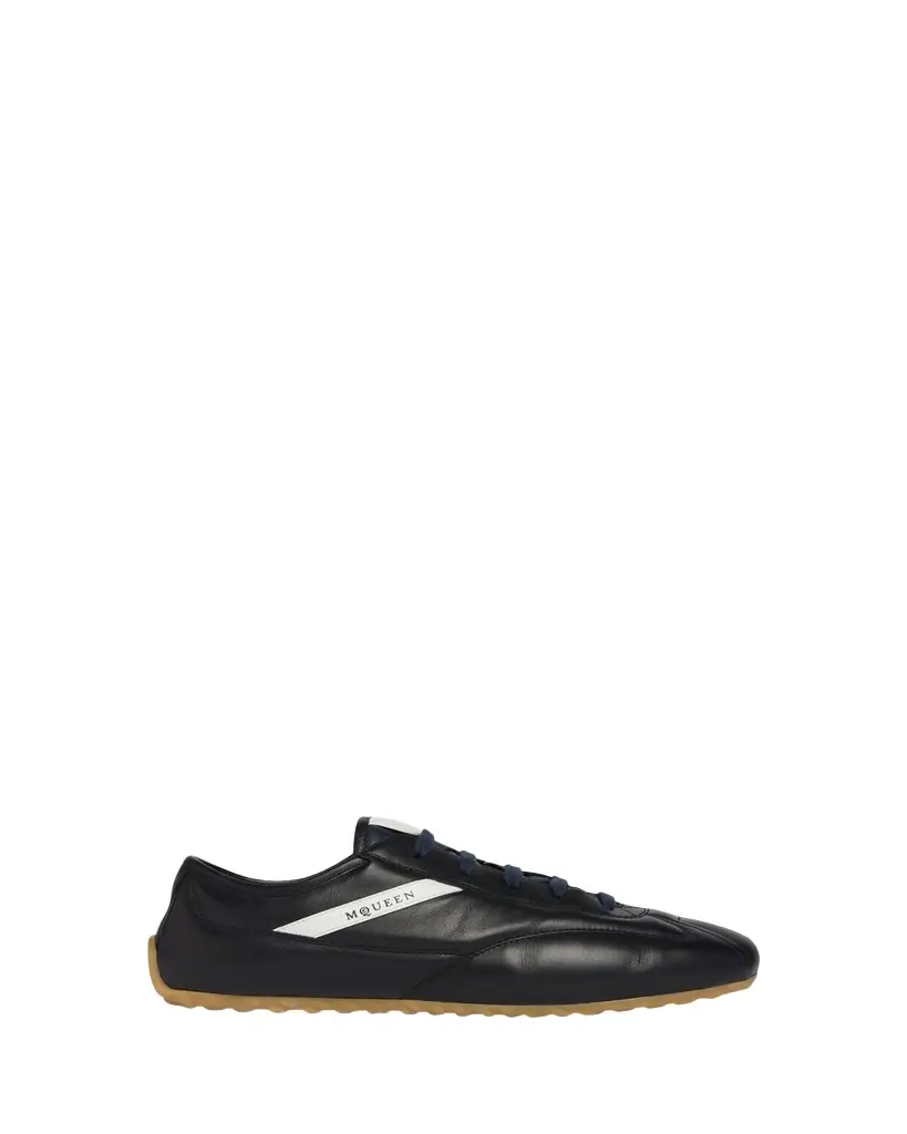 McQueen Men's Boxe Nappa Leather Low-Top Sneakers