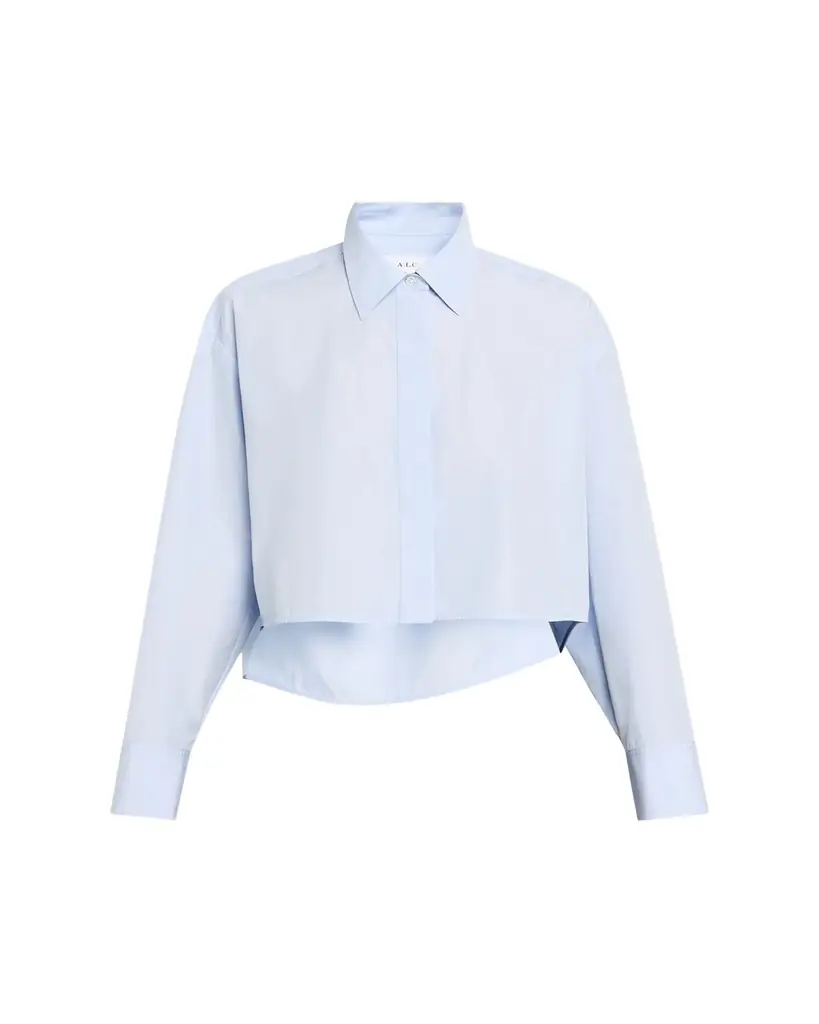A.L.C. Maude Cropped Cotton Poplin Top