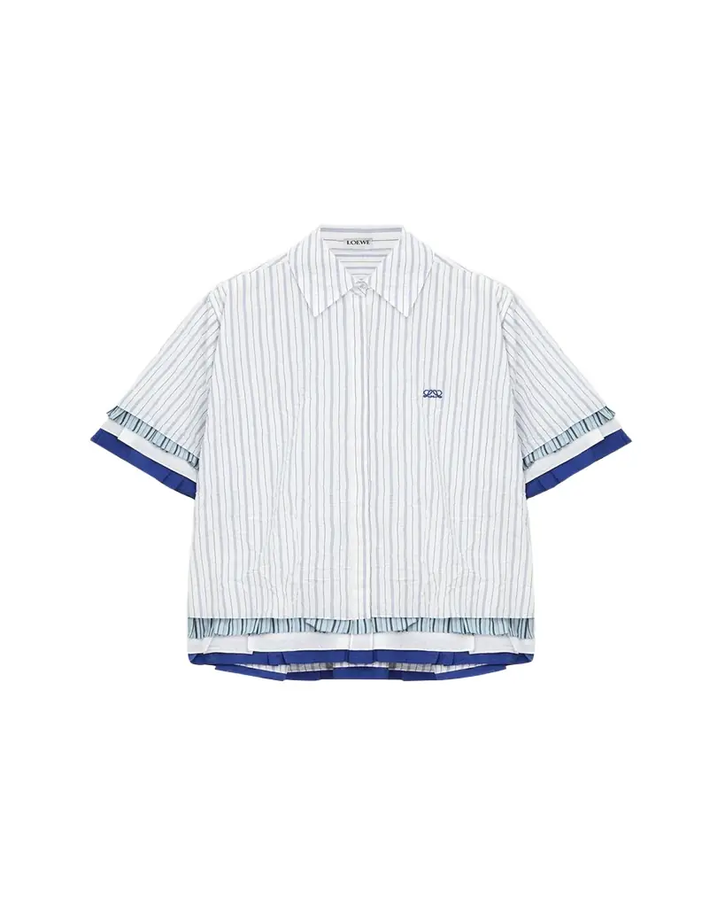 Loewe Short-Sleeve Layered Button-Down Shirt