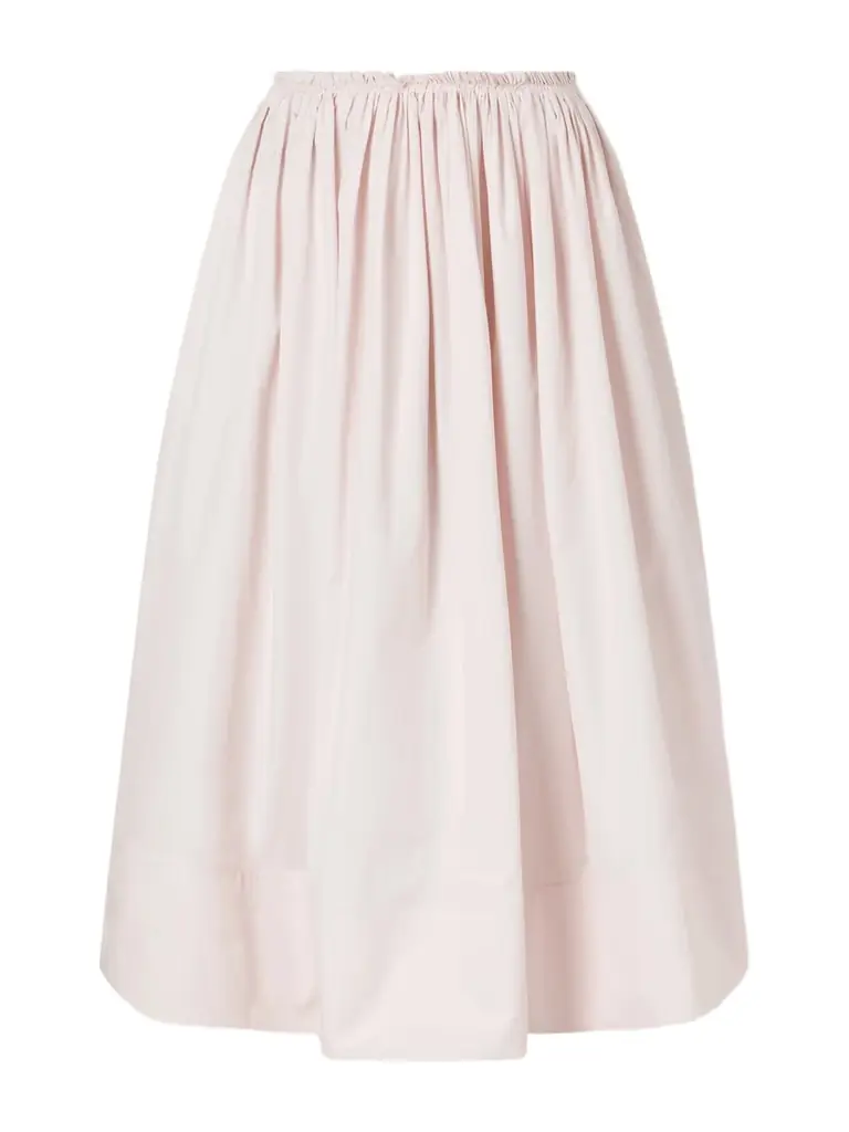 Gabriela Hearst Shiva Gathered Cotton-poplin Maxi Skirt