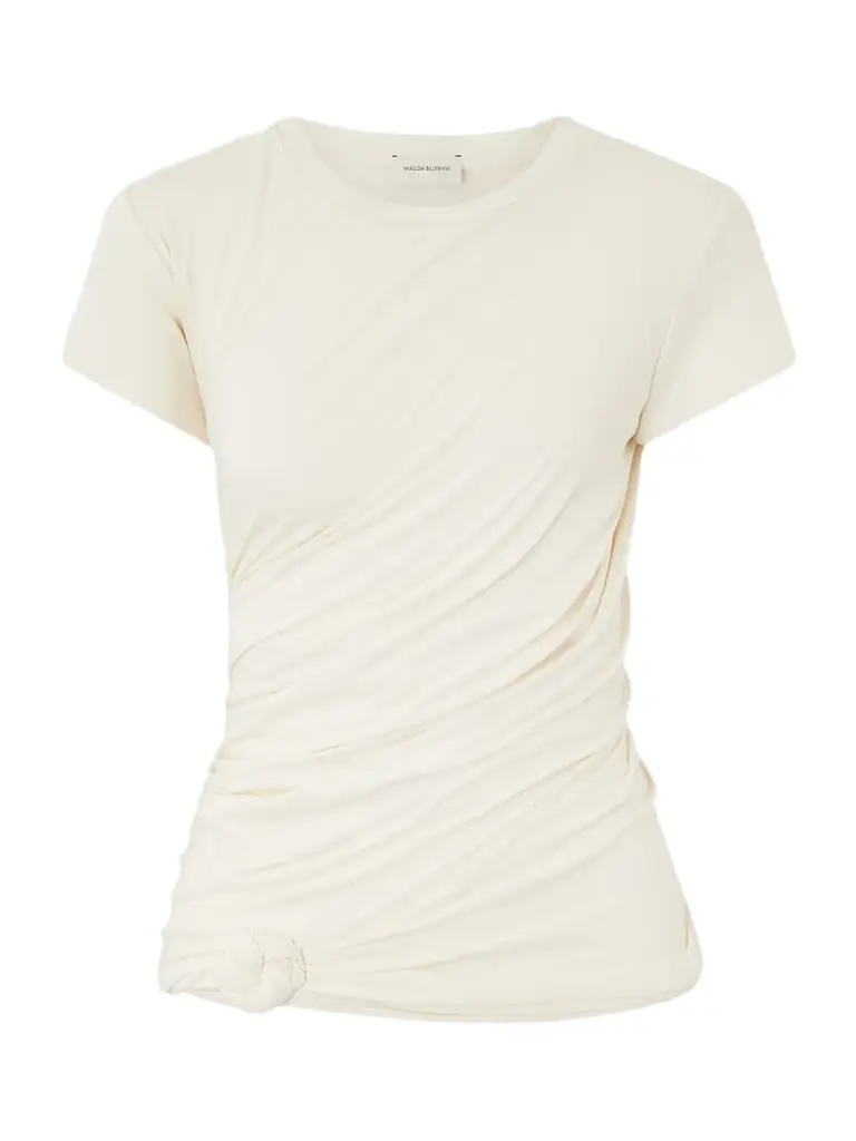 Magda Butrym Gathered Jersey T-shirt