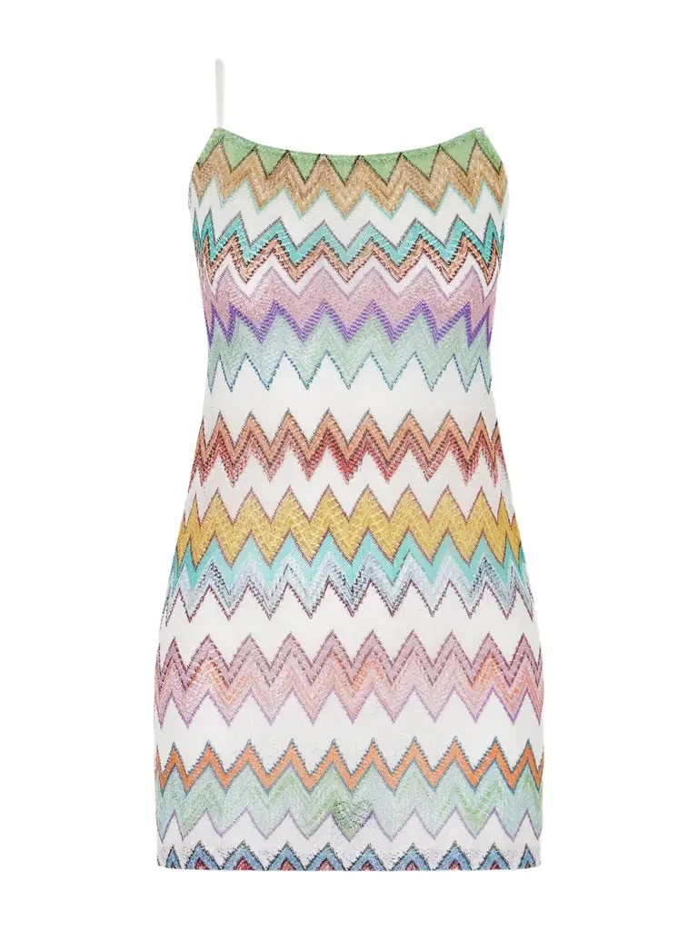 Missoni Striped Metallic Crocheted-knit Cover-up