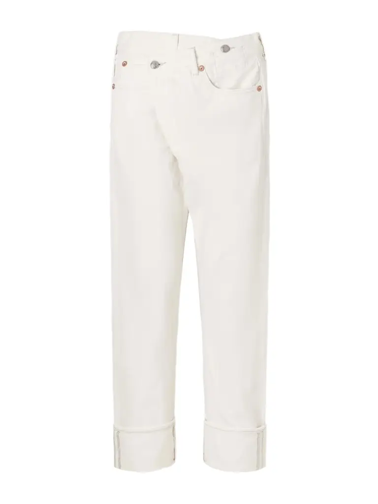 R13 Cuffed Crossover Jeans