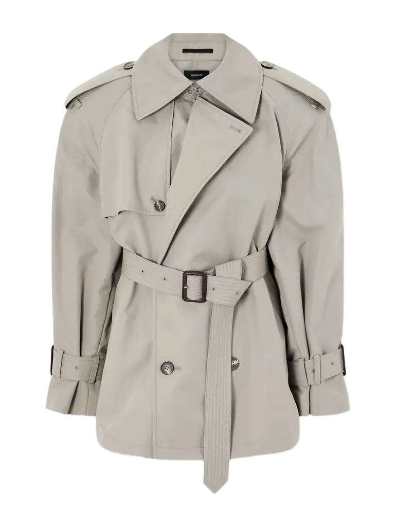 Wardrobe.NYC Cotton-blend Trench Coat
