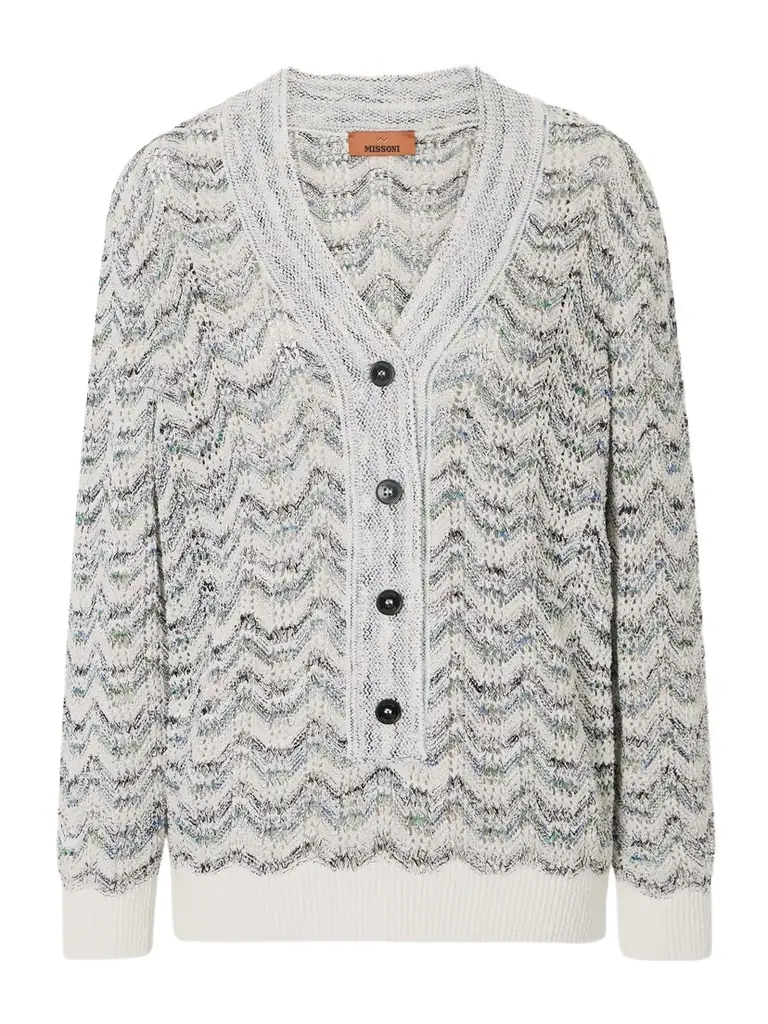 Missoni Striped Crochet-knit Sweater