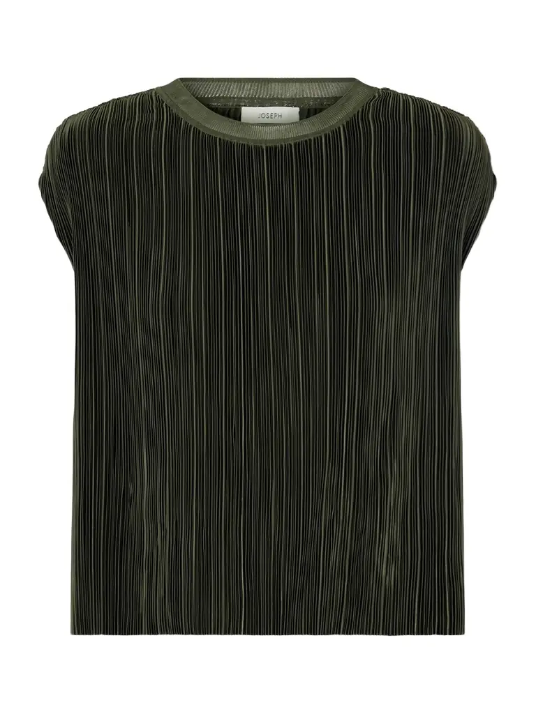 Joseph Cedre Plissé Satin Blouse