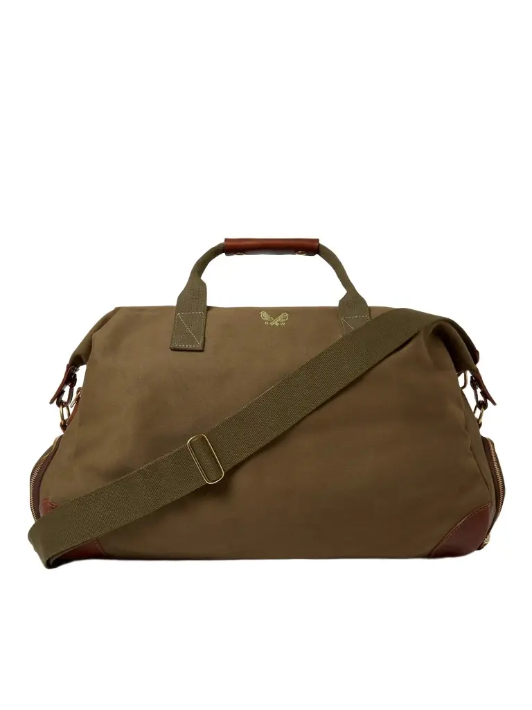 Bennett Winch Weekender Leather-Trimmed Cotton-Canvas Holdall - Men
