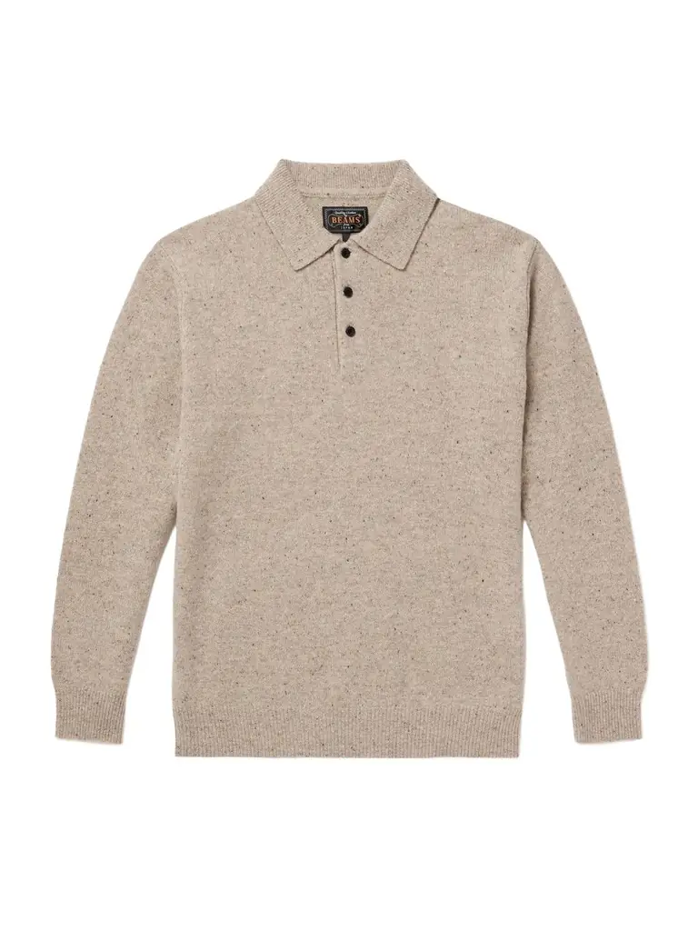 Beams Plus Wool Polo Shirt - Men