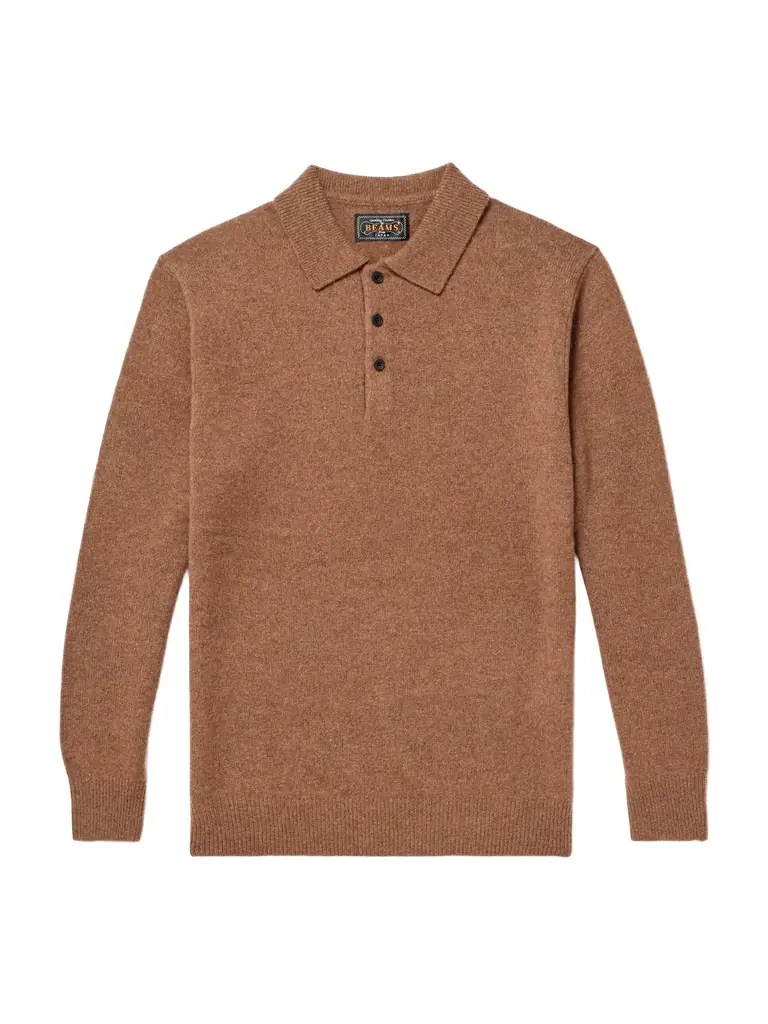 Beams Plus Wool Polo Shirt - Men