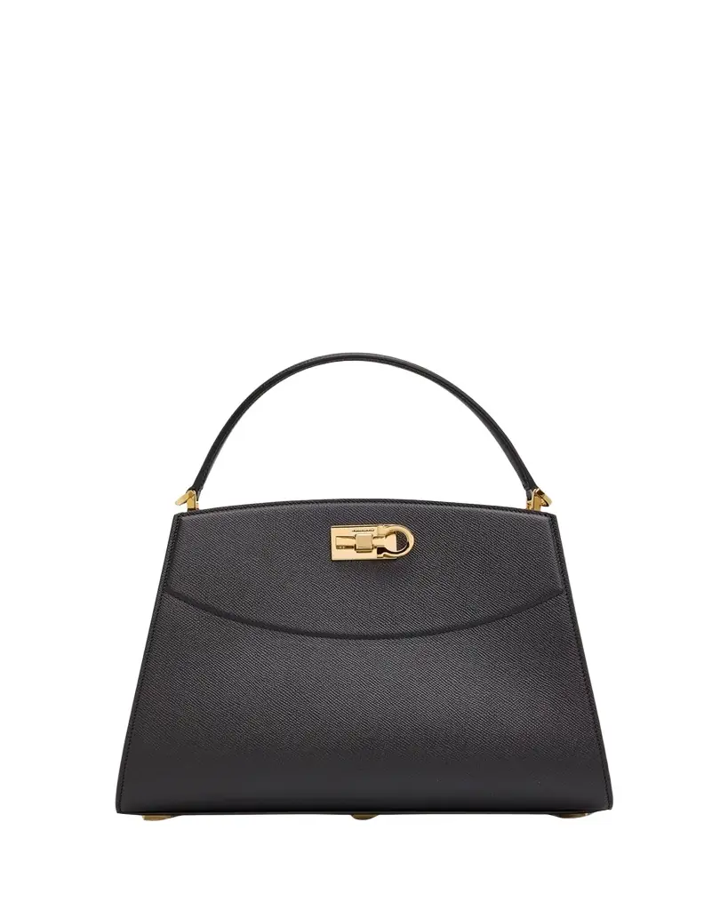 Ferragamo New Studio Box Medium Top Handle Bag
