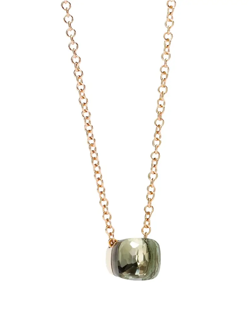 Pomellato Nudo 18K Rose Gold Prasiolite Pendant Necklace