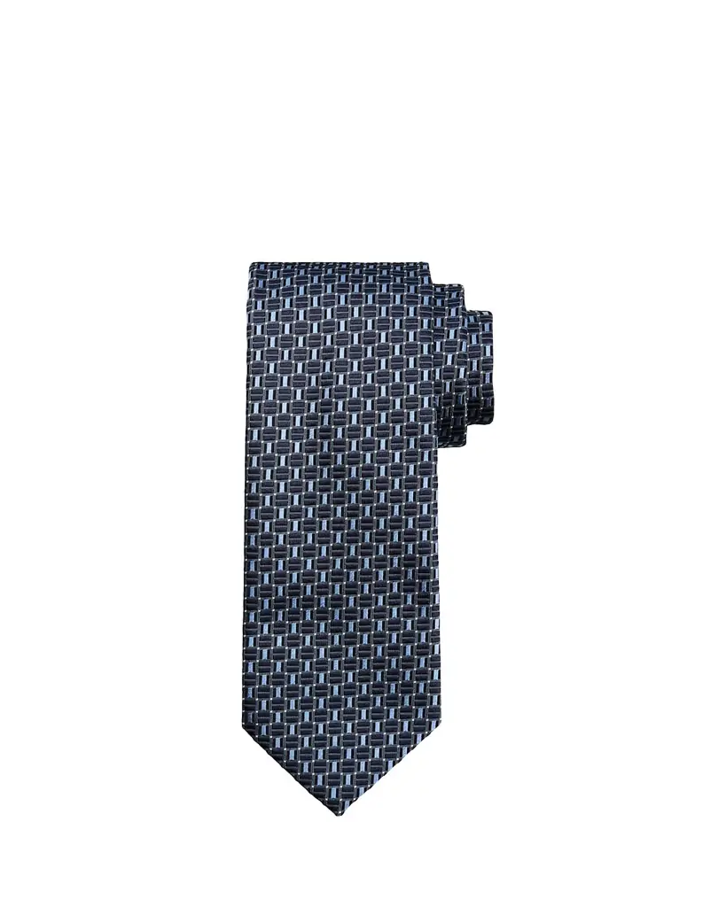 Brioni Men's Geometric Square Jacquard Silk Tie