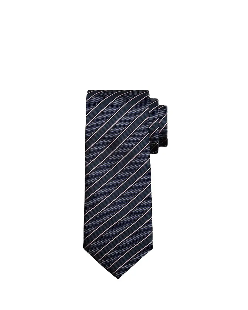 Brioni Men's Diagonal Stripe Jacquard Silk Tie