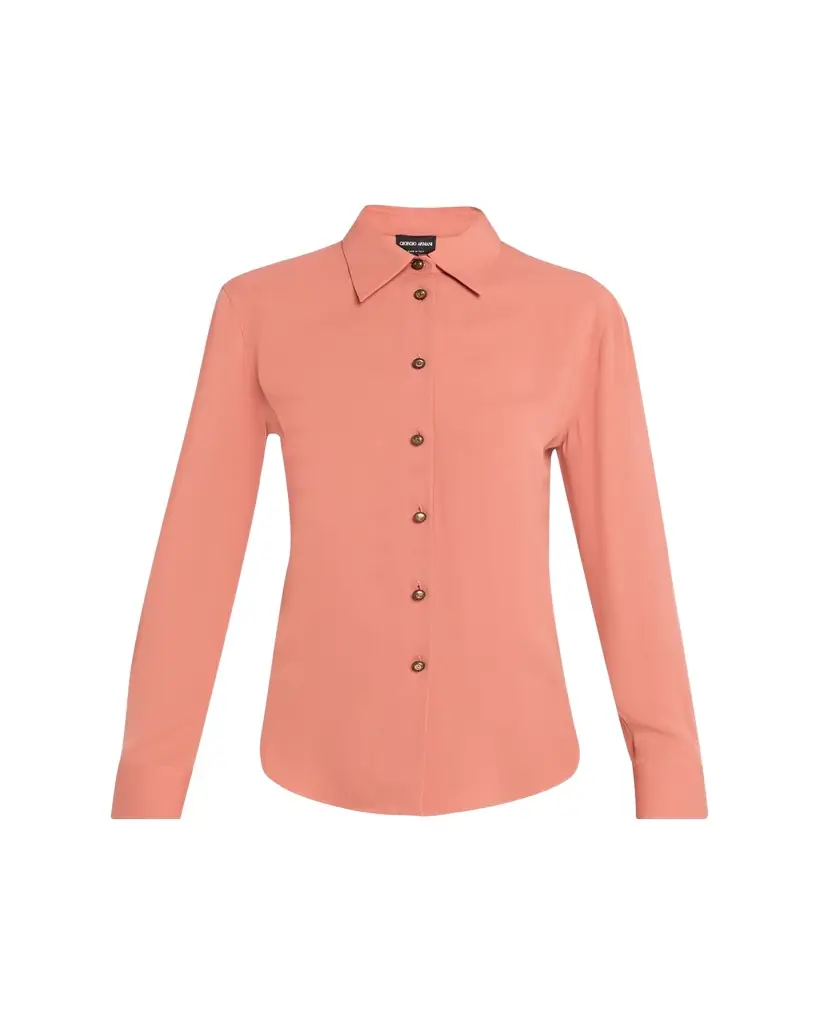 Giorgio Armani Silk Slim Button-Down Blouse
