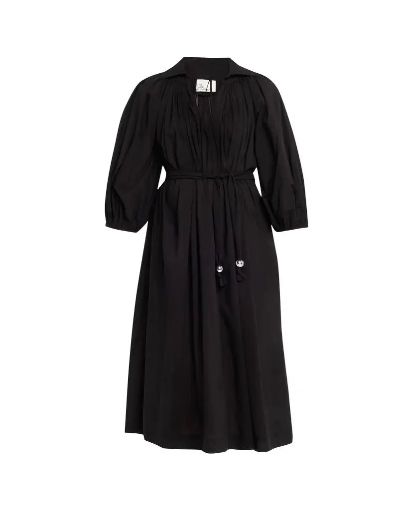 Lisa Marie Fernandez Poet Belted Maxi Dress