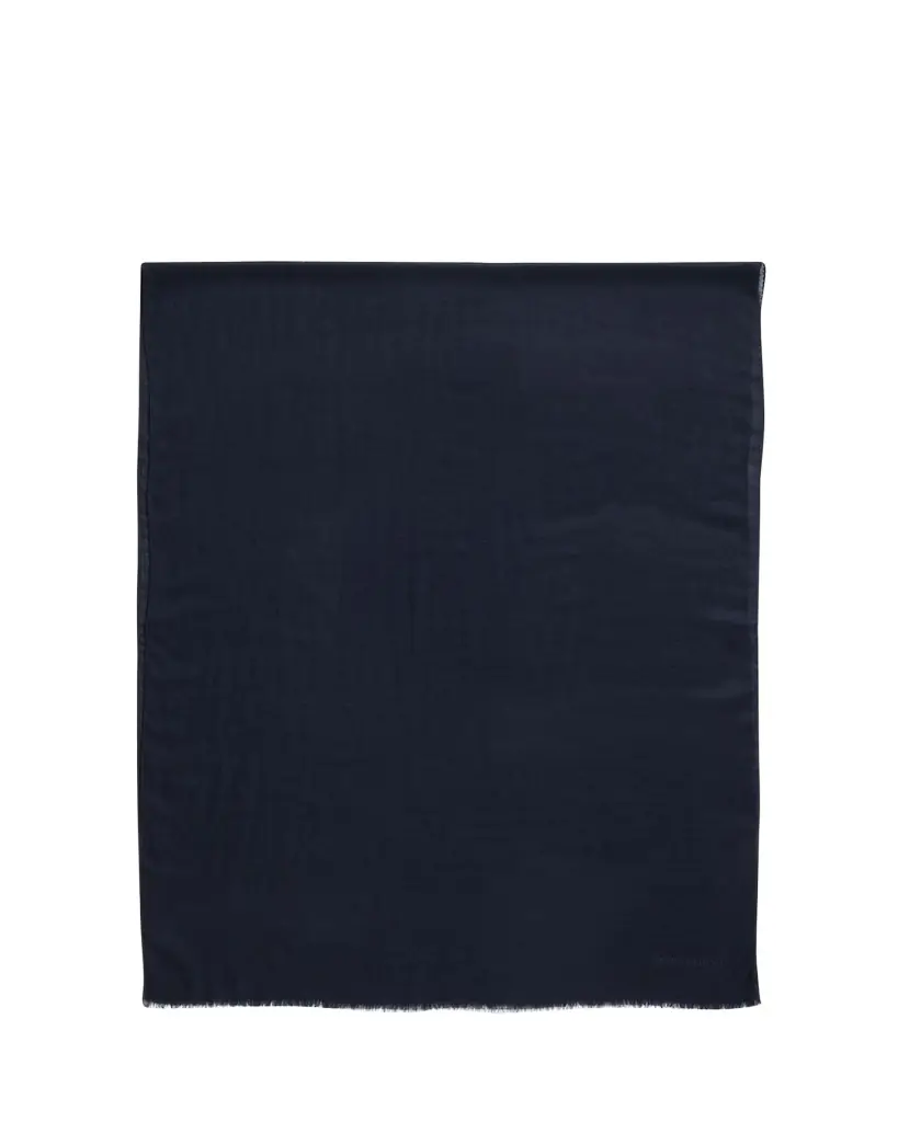Giorgio Armani Men's Cashmere Embroidered Logo Scarf
