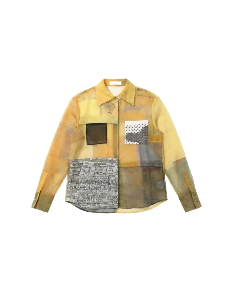 Jason Wu Collection Patchwork Button-Down Shirt