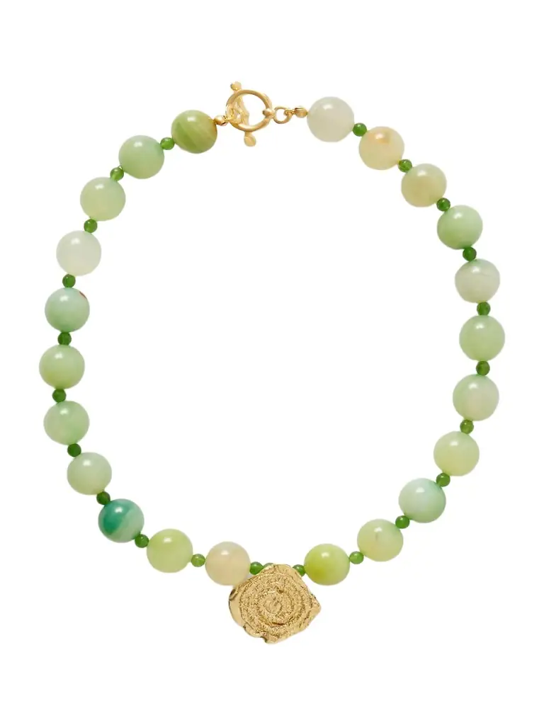 YSSO Daphne Gold-plated Jade Necklace
