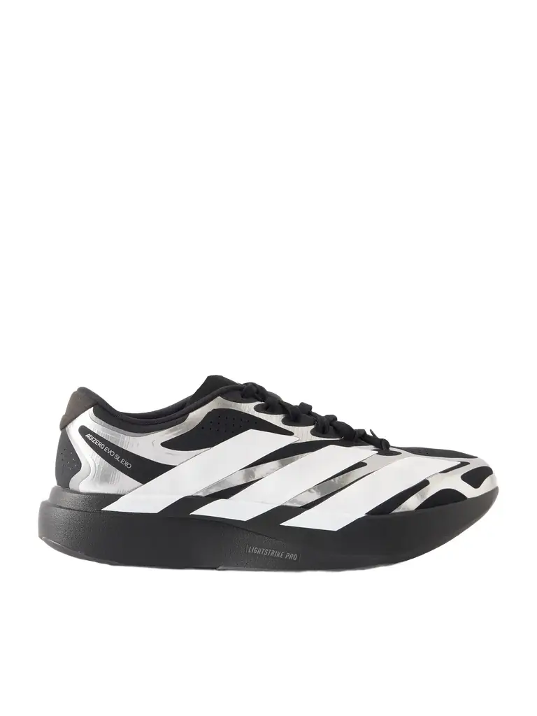 ADIDAS RUNNING Adizero Evo SL Exo Striped Metallic Sneakers - Men