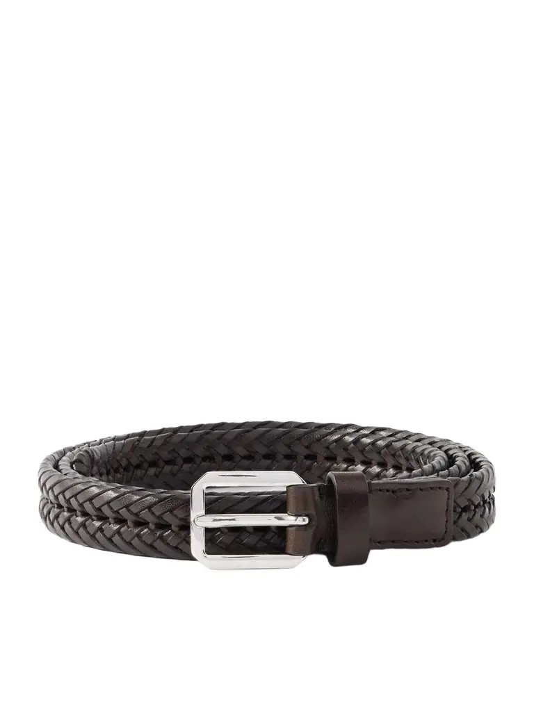 Tom Ford 2cm Woven Leather Belt - Men