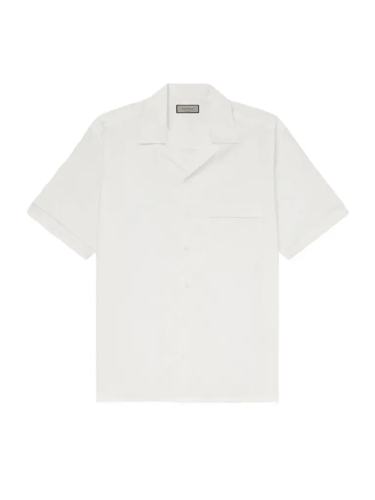Canali Camp-Collar Cotton Shirt - Men