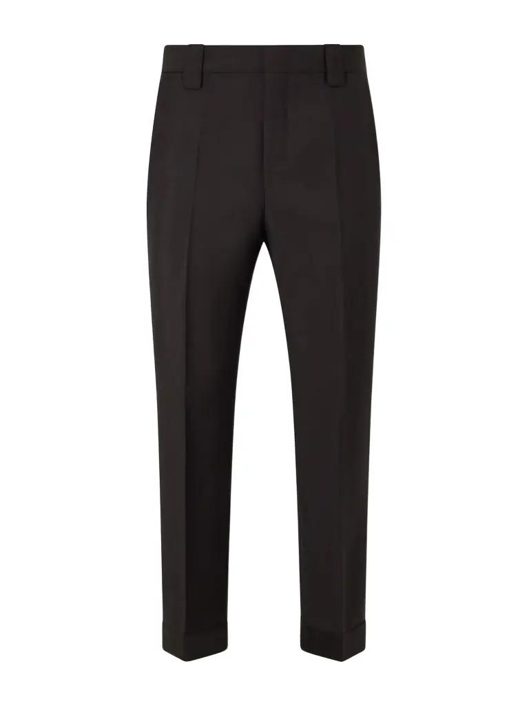 Versace Straight-Leg Wool and Mohair-Blend Trousers - Men