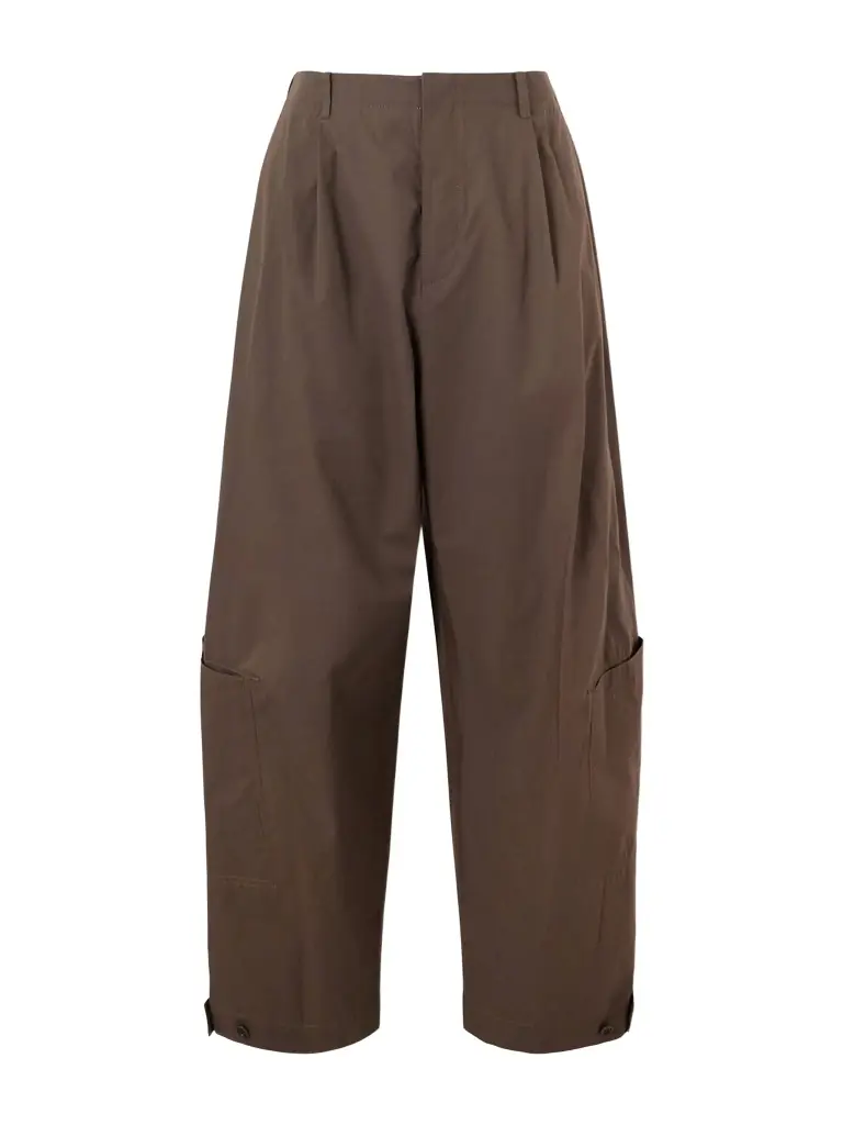 Amomento Cotton-Blend Wide-Leg Trousers - Men